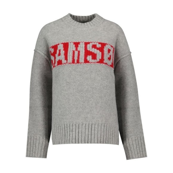 Samsoe Samsoe Sakeiku Jumper - Wool - Grey - NWT - Picture 1 of 2